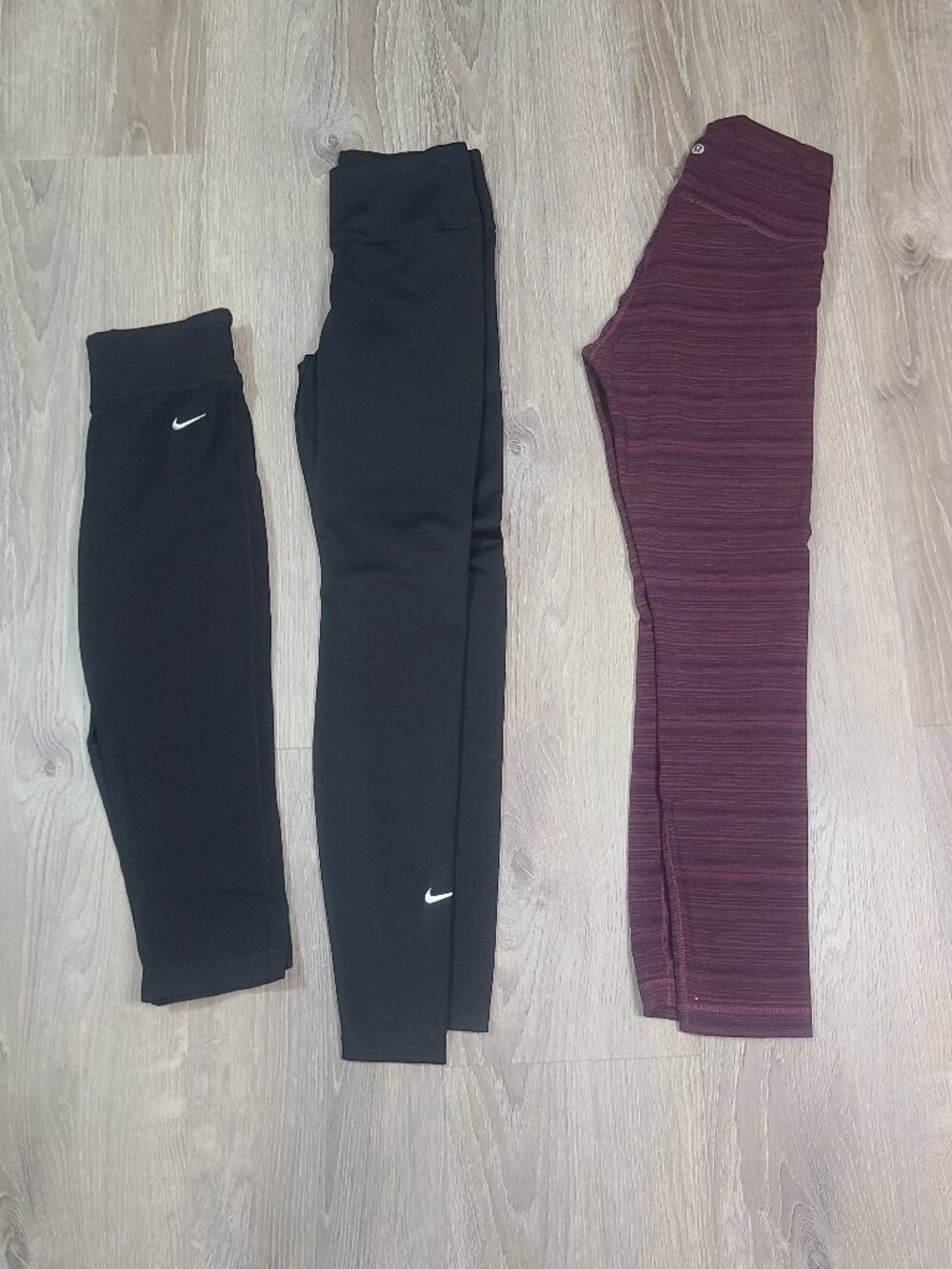 Flawed Lululemon & Nike Activewear Workout Leggings Bundle Set - Size XS/S